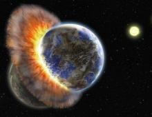 Столкновение земли с кометой Новые гипотезы по поводу возникновения Луны